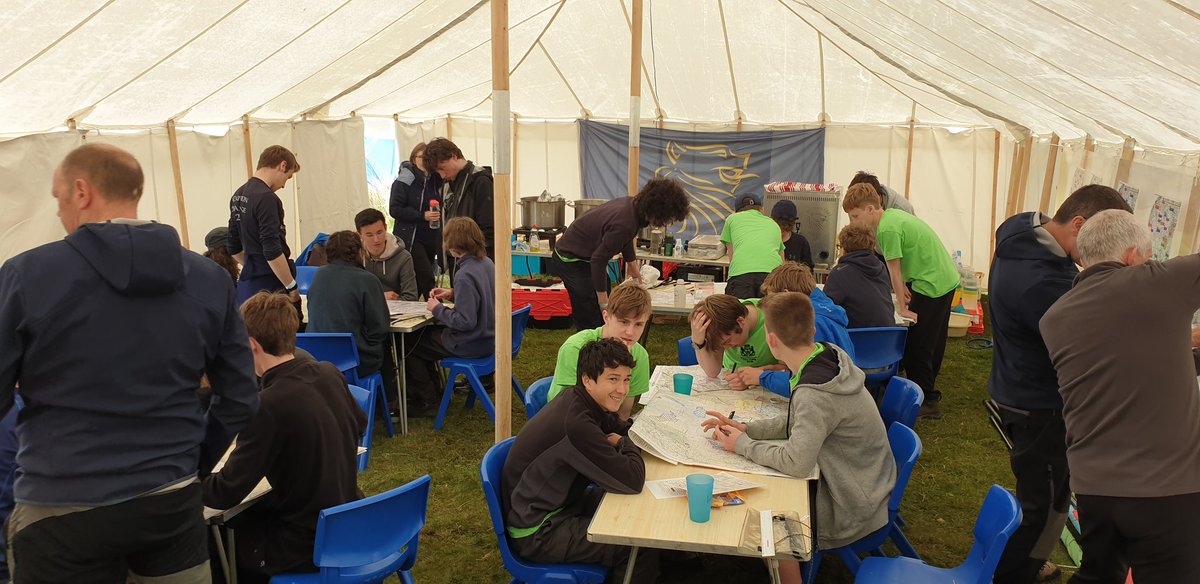 All 5 Beechen teams are on camp and are route planning in preparation for tomorrow. <a href="/BeechenCliff/">Beechen Cliff School</a> #tentors2019 #dartmoor #upthebeech