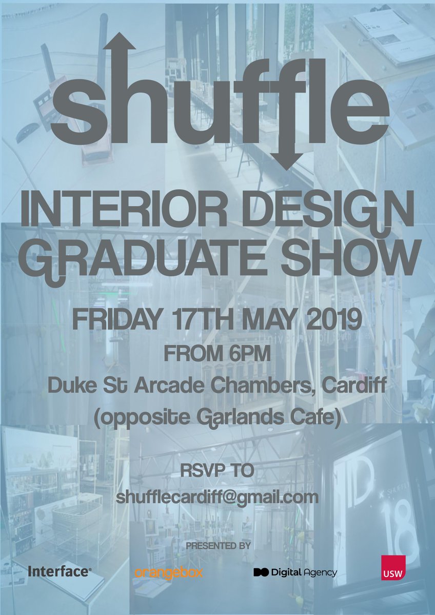 Instead of a #FlashbackFriday here's a #FlashforwardFriday to next week's <a href="/CardiffShuffle/">ShuffleCardiff</a>  Interior Design Graduate Show. We'll be there to catch up with the <a href="/interiorcardiff/">USW Interior Cardiff</a> students that we worked with. You can read more about our work with them here 👉 bit.ly/USW2019