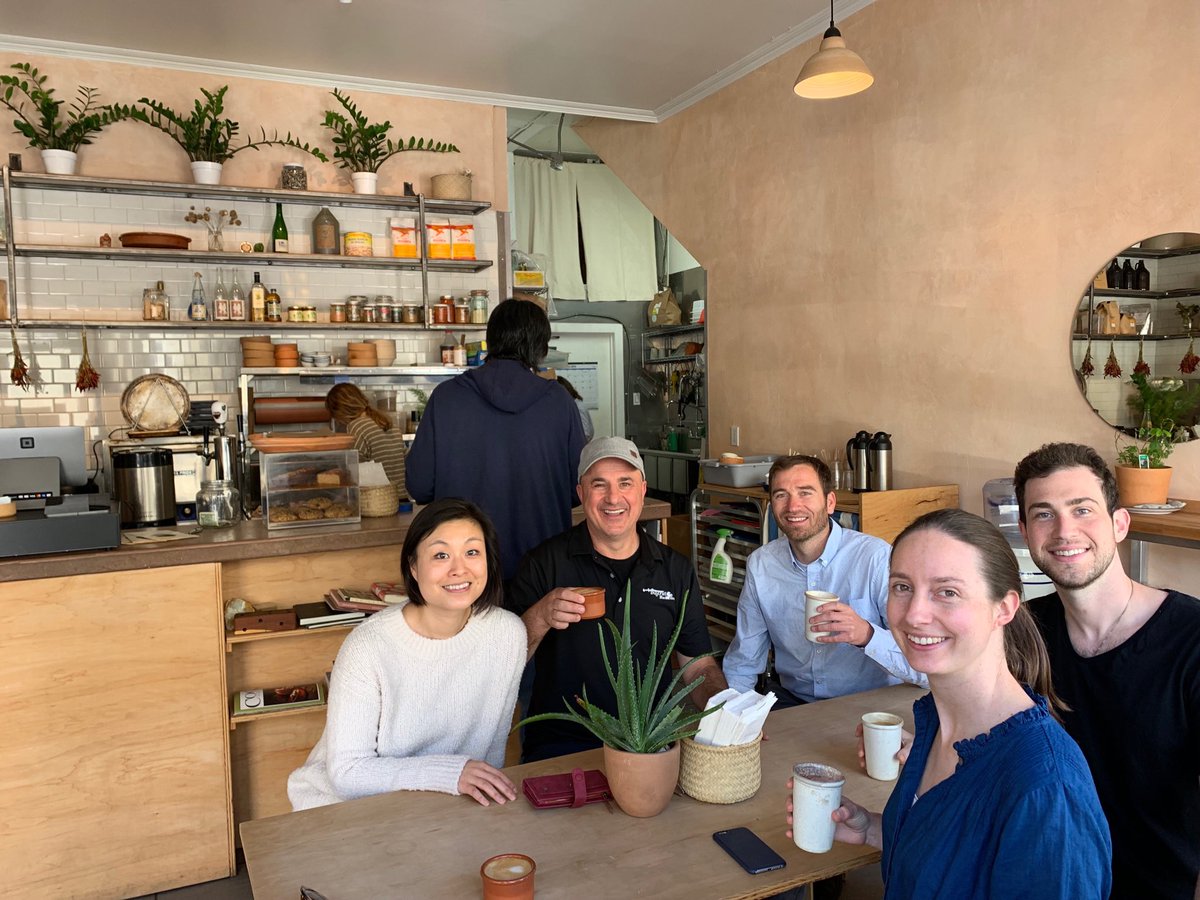 Wonderful coffee mtg in SF for OR management journal club with Patrick, Jesse, Jennifer, and Jennifer!