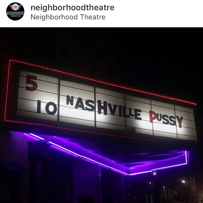 CHARLOTTE!! TONIGHT!! Nashville Pussy, Guitar Wolf, and The Turbo A.C.'s at Neighborhood Theatre! #nashvillepussy #guitarwolf #turboacs #neighborhoodtheatre #charlotte #northcarolina @GuitarWolfJet @theturboacs @NTheatre @AtomicMusGroup