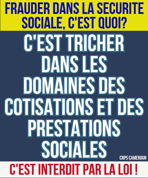 CnpsCameroun's tweet photo. #Fraude sociale : Deux malfrats aux arrêts ! Sieurs Jean Marie Nguetsop et Akono Mengue écroués depuis le 3 mai 2019 à la prison centrale de Kondengui à Yaoundé, pour faux et usage de faux. #CNPS #Cameroun Détails: https://t.co/bCpnrN6QBX https://t.co/TsnZsjo20O