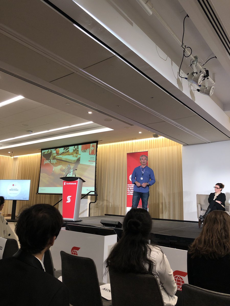 NEXT_Canada's tweet photo. #NextFounders venture @tiptappay is betting that small coins can create big change. 💰 Their mobile, wireless device makes it easy to accept and give small payments in an increasingly cashless world. #NCPrototypeDay https://t.co/btsIFcpqzL