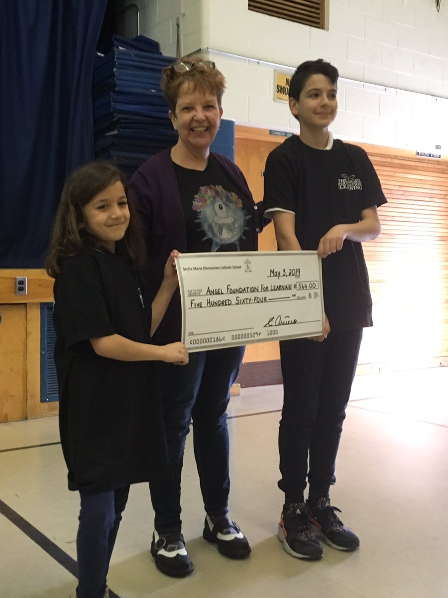 AFLToronto's tweet photo. Thanks to @StellaM16256223 for the warm welcome &amp; assembly for @AFLToronto today with a cheque for 564.00 https://t.co/wnYviqWo0r