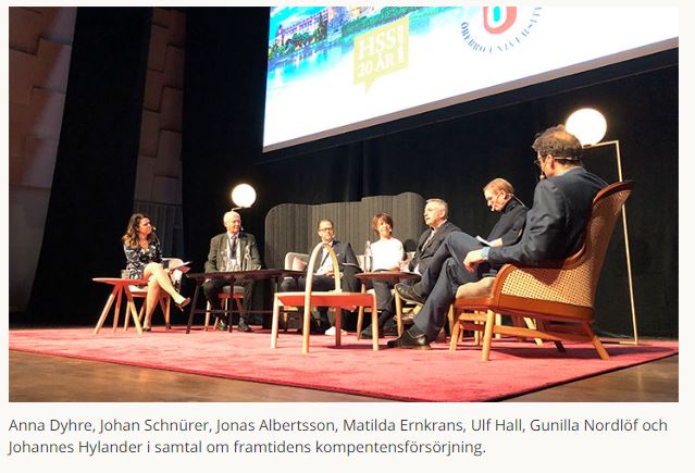 Matilda Ernkrans under #HSS2019: ”Livslångt lärande allt viktigare uppgift för lärosäten”.
