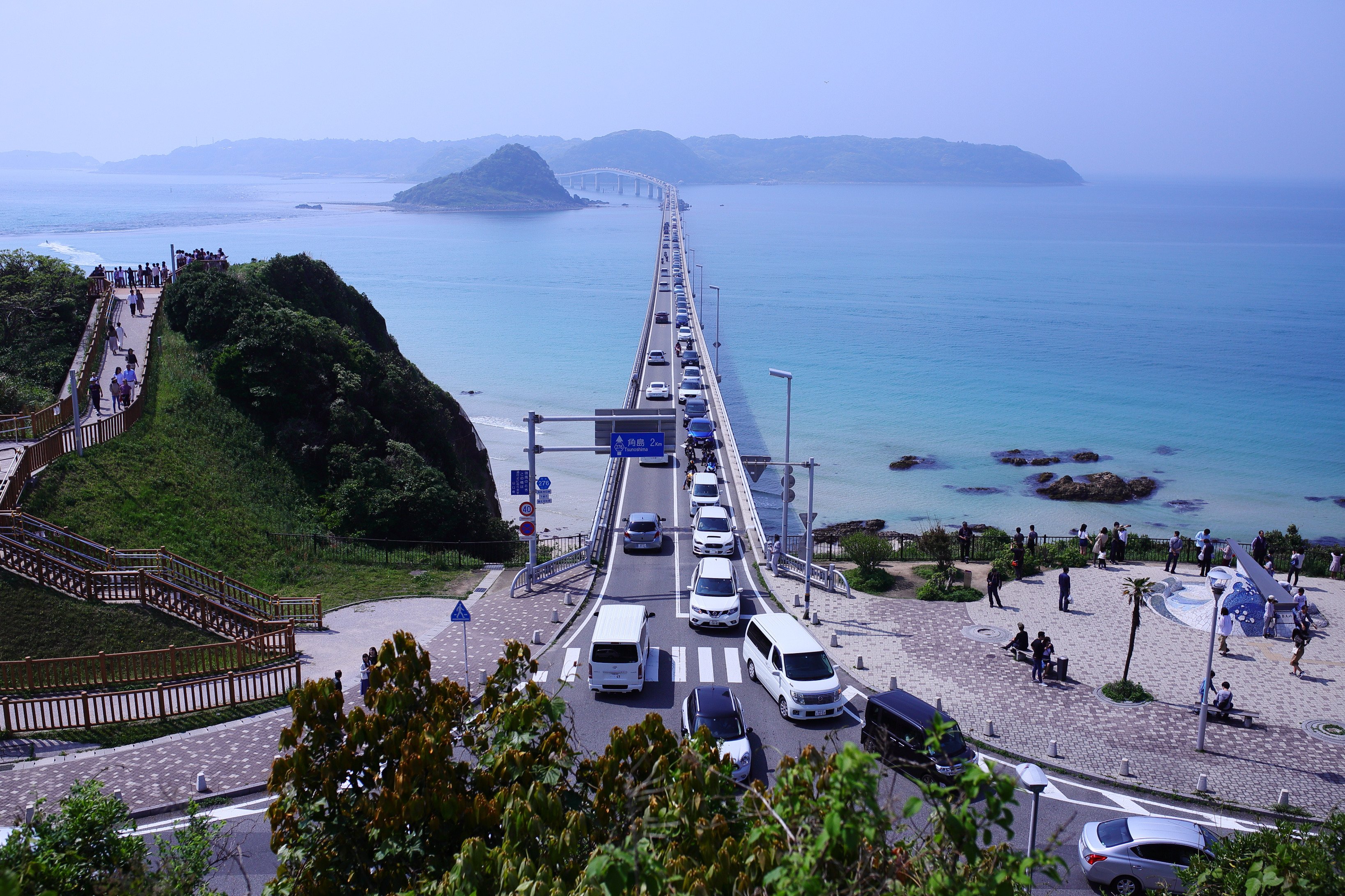 みけだ V Twitter Gwに行ってきたところ その３ インスタ映えで有名な角島大橋 めっちゃ渋滞してて大変だった T T T Co Qn96dbe6kw Twitter