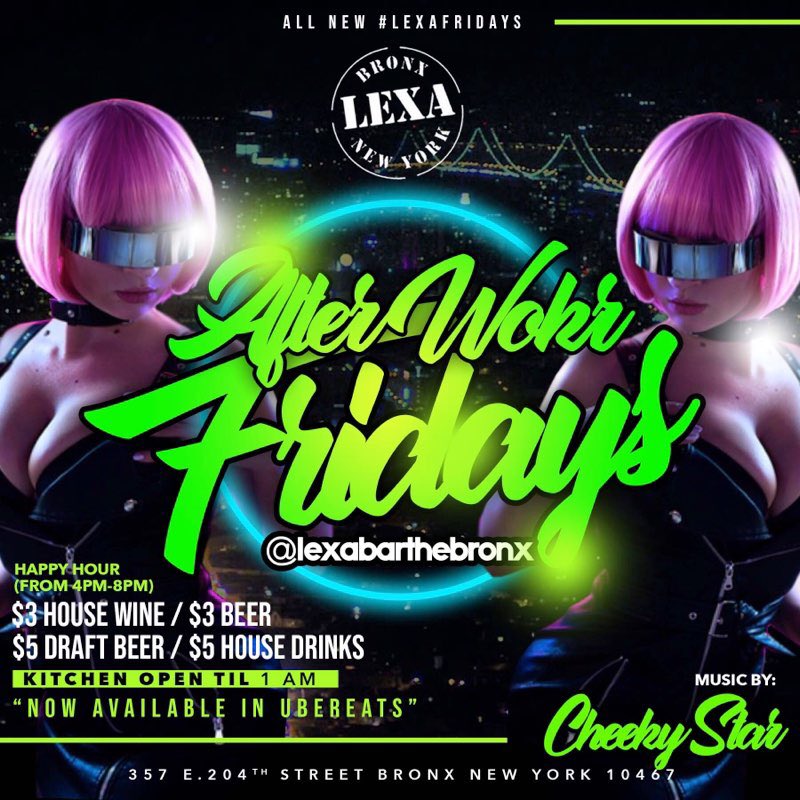 Tonight I’ll be playing #afterwork at #Lexabar in the Bronx.  You know Vibez; pull up!