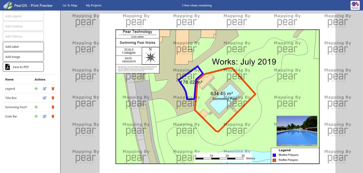 PearTechnology's tweet photo. Have you tried our new online only map shop? No need to download maps, simply make your edits, add a title box, scale bar, legend and save as a PDF. Perfect for land agents #DigitalMapping #MapShop #SalesPlan https://t.co/Sp7Bi4zQEK
