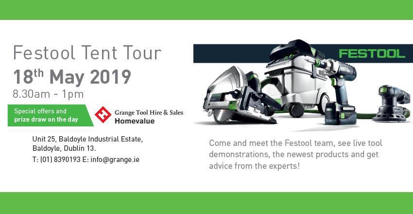 GrangeToolHire's tweet image. Festool are coming to Grange Tool Hire! Don’t miss out grangehire.ie/festool-tent-t… 
#festool #festoolfan #festooltools #festoolireland #GrangeToolHire
