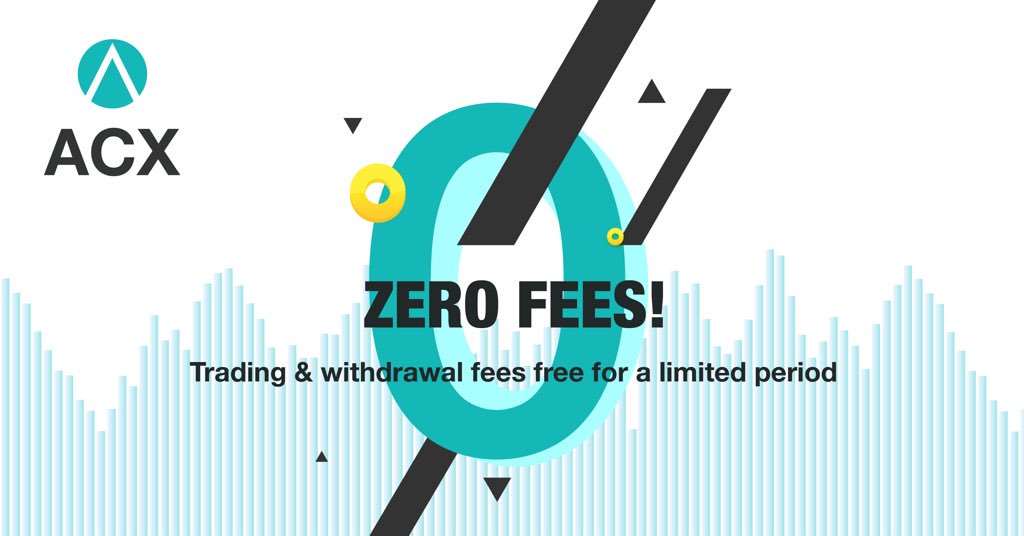 ACXTWEET's tweet photo. To celebrate the new website launch ACX has removed all trading and withdrawal fees for our users for the next week. 
Deposit, trade and withdraw for free! Visit https://t.co/yX8J6ytLT5. 
#notradingfee #free #exchange #crypto #cryptocurrency #freetrade https://t.co/n931spGaRZ