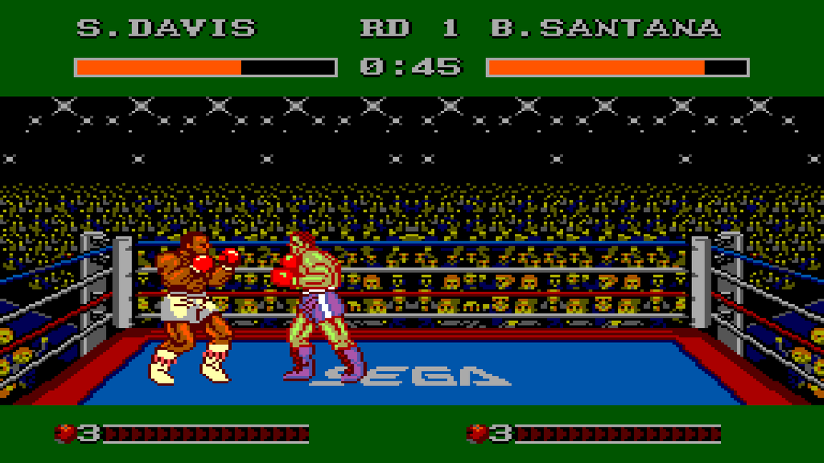 SMSDaily1's tweet photo. You just cannot not love the detail in the #8bit sprites in #heavyweightchampion ๐ Just look at them ๐ฎ๐น๏ธ๐ฎ
.
#videogames #games #gamer #gaming #sega #mastersystem #segamastersystem #retrocollective #smsdaily #retrogames #gamerlife #90skids #classicgames #90s #retrogaming https://t.co/EEkbO574FT