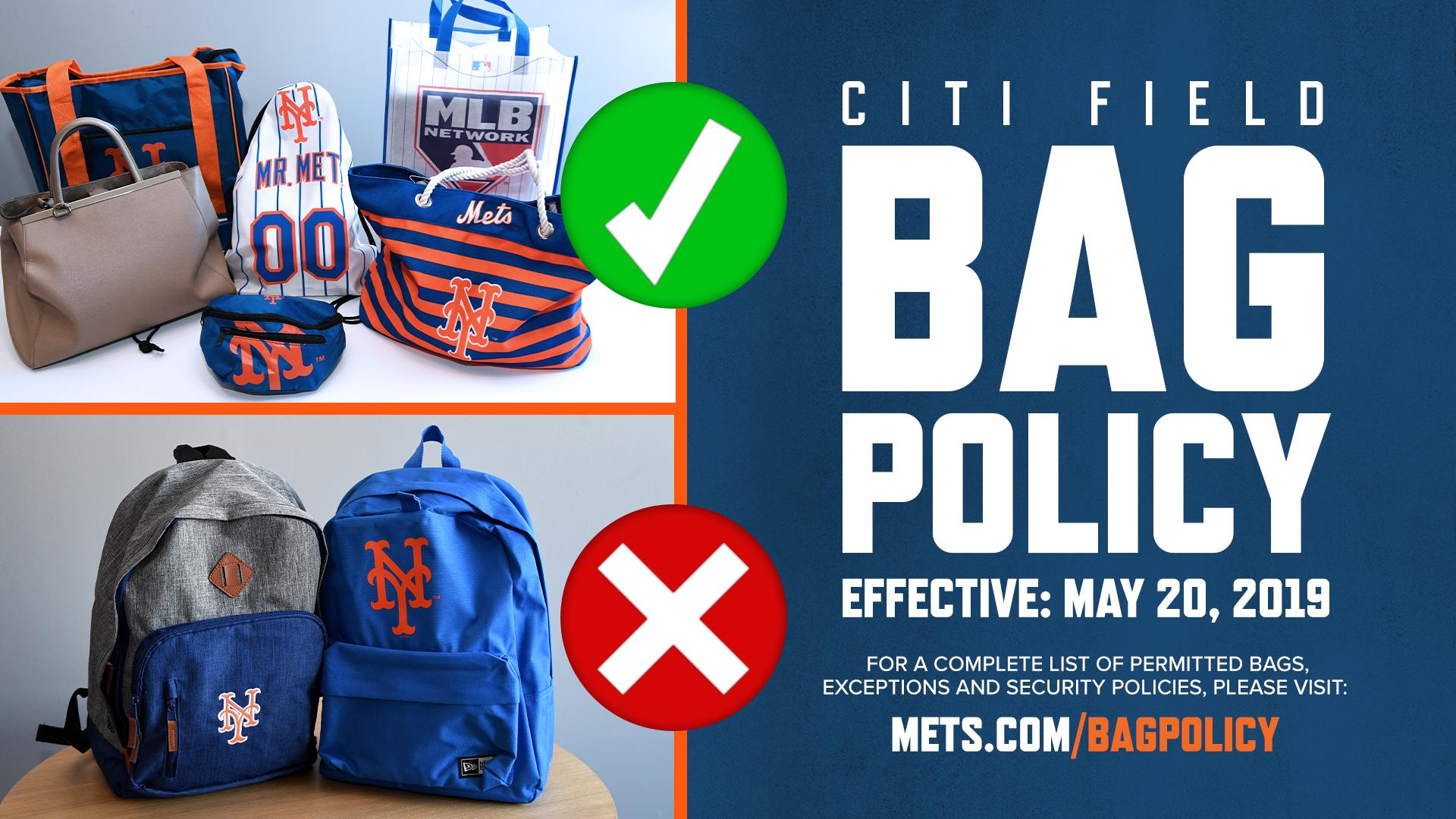 New York Mets on X: For the safety of all guests and to make entering  @CitiField more efficient, we have updated our bag policy, which will go  into effect on Monday, May