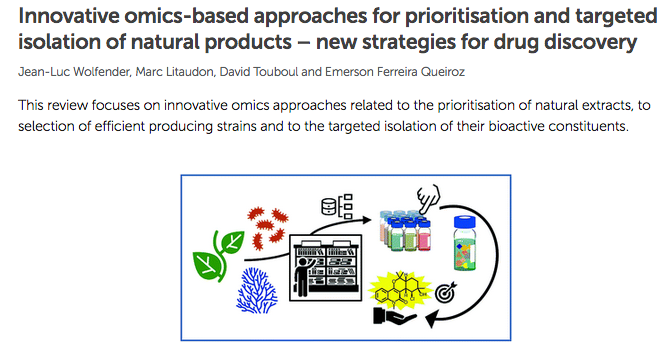 LitaudonM's tweet photo. This review focuses on innovative omics approaches related to the prioritisation of natural extracts, to selection of efficient producing strains and to the targetedisolation of their bioactive constituents
https://t.co/NExMecwr15 https://t.co/JkFdAWB6UH