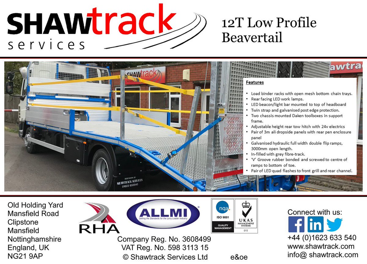 ShawtrackA's tweet photo. #12t #LowProfile #Beavertail #VGrooveRubber #Daken #ToolBox #DropSides #TowHitch #Galvanised #Blue #Shawtrack #ShawtrackServices @Shawtrack https://t.co/cq8zBpGBNK