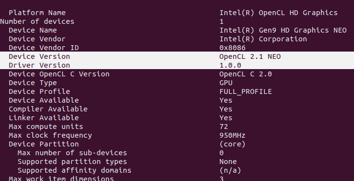 phoronix's tweet image. Benchmarking The Current @IntelGraphics #OpenCL @openclapi  #NEO Driver Compute Performance On @Ubuntu 19.04 vs. Beignet phoronix.com/scan.php?page=…