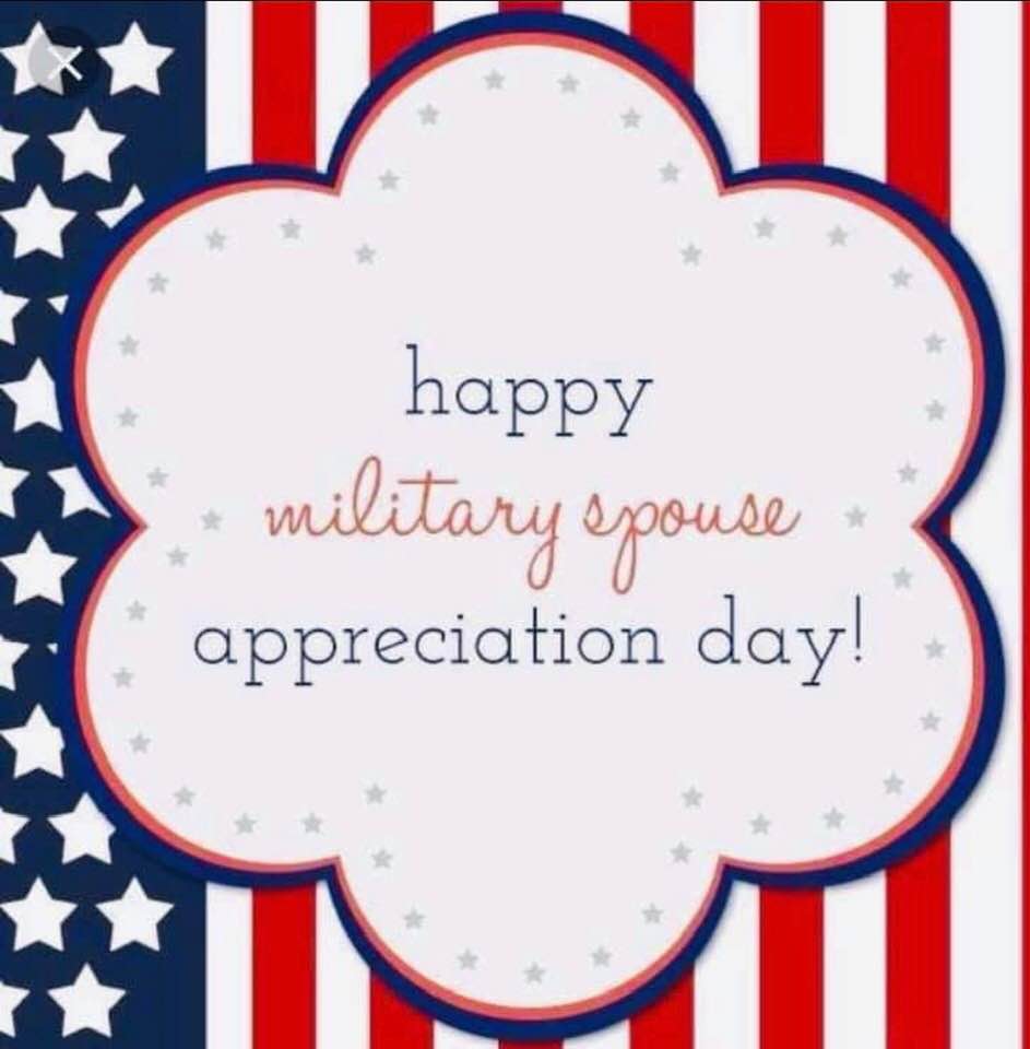 To all of the military spouses, guys and gals... Thank you and your family for your service and, HAPPY MILITARY SPOUSE DAY. To our friends 21st FS LUKE AFB GAMBLERS #PTW #AimHighFlyFightWin  #VAREP  #SemperFi  #SemperParatus  #ThisWeWillDefend  #AGlobalForceForGood #UnBrokenCode