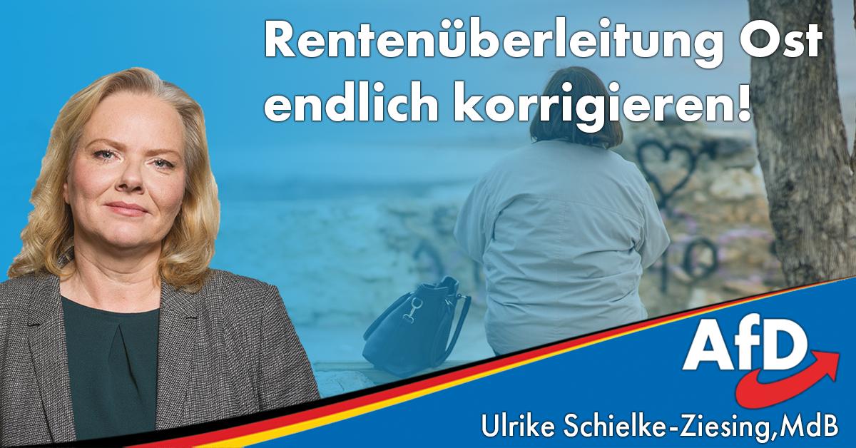 Wir fordern eine Härtefallfondslösung für die #DDR-Frauen & eine Anerkennung von Einmalzahlungen als Lohnbestandteil! 
ulrike.schielke-ziesing.de/aktuelles/2019…
#AfD #AfDimBundestag #Rente
