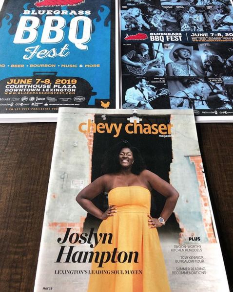 BluegrassBBQLEX's tweet photo. Pick up a copy of @smileypetepublishing Chevy Chaser May magazine. @joslynandtsc are featured as they release their new album. Joslyn &amp; the Sweet Compression are headlining @bluegrassbbqfest Friday, June 7. Come hear their new music, have some great bbq and all the fixings. https://t.co/4RC2xHdGPb