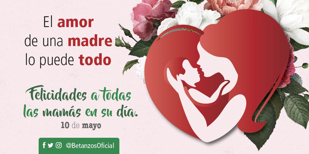 BetanzosOficial's tweet photo. ¡Feliz día a todas las mamás! Ni un millón de caracteres serían suficientes para expresar mi cariño, respeto y admiración por quienes nos dieron la vida. ¡Hoy y siempre deseo que sean inmensamente felices! https://t.co/vK5zmPjBFW