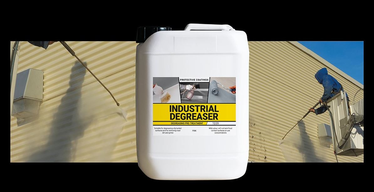 braditepaints's tweet photo. Our Industrial Degreaser can be applied to all substrates as an economical and safe degreasing alternative to solvents. Use on contaminated surfaces as a pre-treatment prior to painting. #PrepAndPrime https://t.co/JnUI0a9GVS
