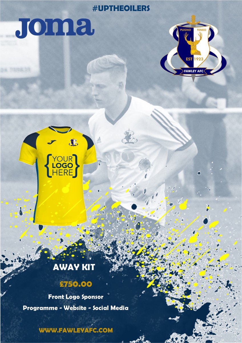 We have kits available for sponsorship for the 2019/20 Season. Contact us today for more info: fawleyafc@aol.com