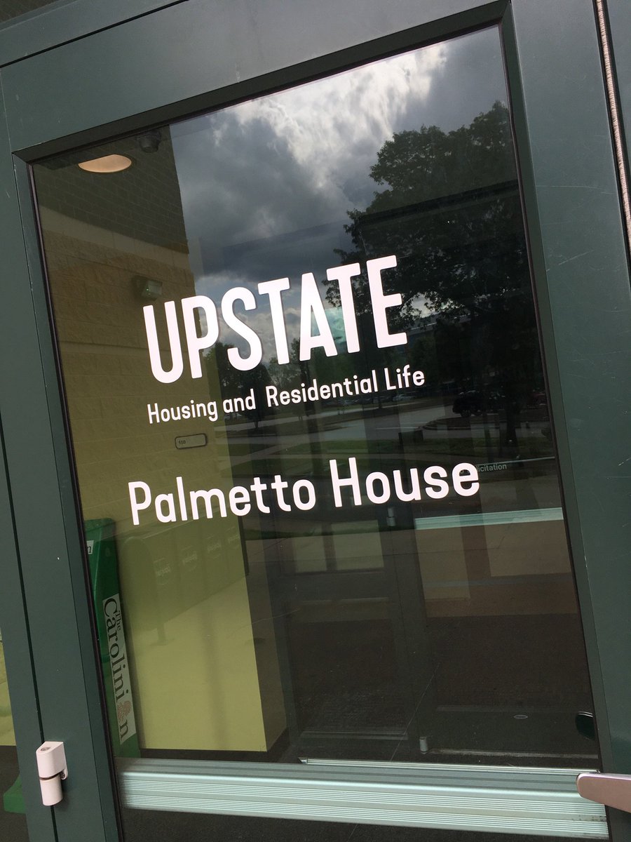 UpstateHRL's tweet photo. The new institutional mark has made its way to Palmetto House and Magnolia House! We are loving our new door decals! #UpstateHRL #UpIsWhereWeLive π€π https://t.co/fddRSehzkc
