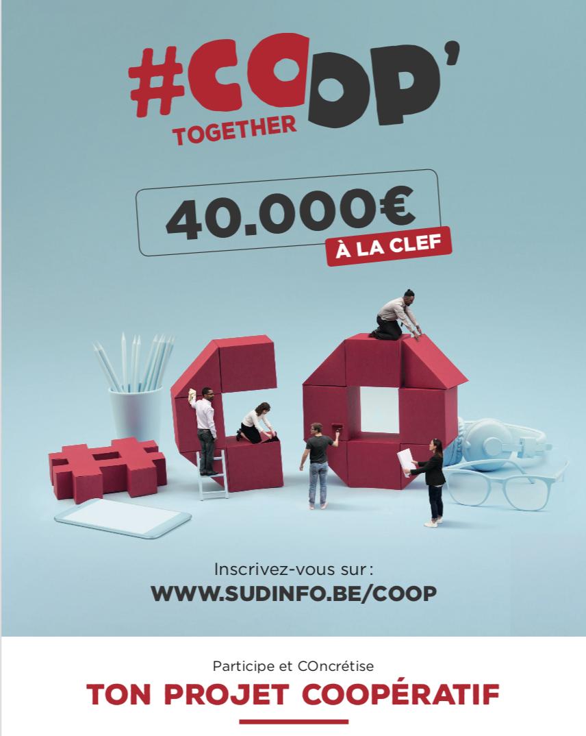 WalterEcoop's tweet photo. #Concours #COopTogether avec @sudpresseonline 
Créez votre #COopérative et remportez un budget de 40000€* pour vous lancer !
ATTENTION: clôture des inscriptions le 15/5.

*conditions &amp; infos: https://t.co/SgRxYyA6ll https://t.co/xSpsbTdLAp