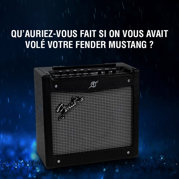Il ne faut jamais voler le Mustang de #JohnWick3. Vous attendez-vous à ce qu'ils s'en sortent ? #Fender #Mustang1V2