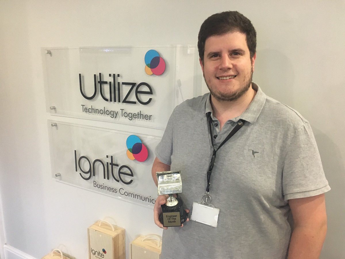 Utilize_PLC's tweet photo. Our Engineer of the Month award for April goes to Daniel Maynard! This is the second time Dan has won this award, well done and keep up the good work!
Send your May nominations to feedback@utilize.co.uk
#DNAForSuccess #TeamSpirit #EOM https://t.co/QKJdQr9KK9