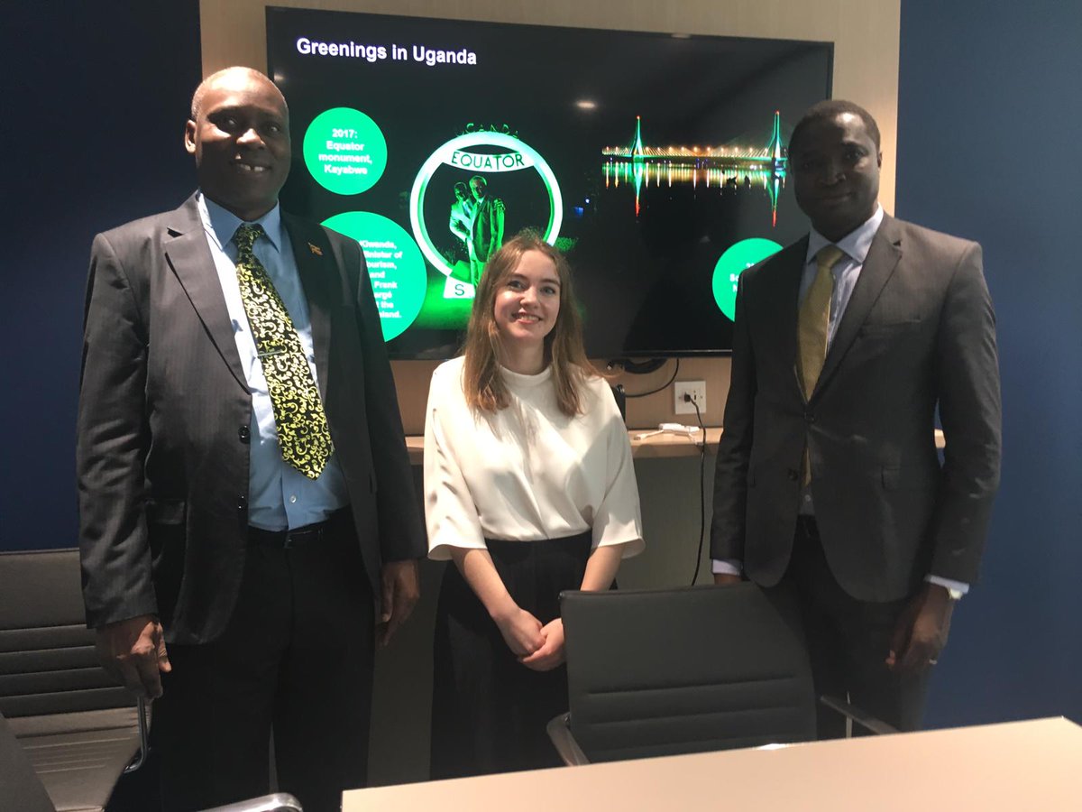 orla_howells's tweet photo. It was a pleasure to welcome the Ambassador and delegation from the @UGHighCommLDN to Tourism Ireland last week. They were delighted to see our #GlobalGreenings in Uganda from 2018 &amp; 2019. Hopefully Uganda can go green again in 2020! @IrlEmbUganda https://t.co/a55nHpHdSi