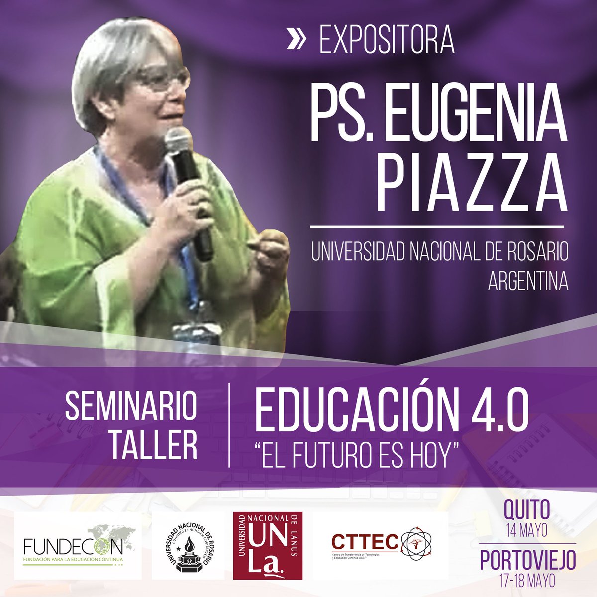 SEMINARIO: "EDUCACION 4.0 EL FUTURO ES HOY" 

INSCRIPCIONES ABIERTAS !! CUPOS LIMITADOS
#QUITO: 14 de mayo / 2019
#PORTOVIEJO: 17-18 de mayo / 2019

Más información:
☑️(+593) 02 2 555 987 / 02 2 556 409 / 0997 124 408
☑️ info@fundecon.com
☑️ fundecon.com