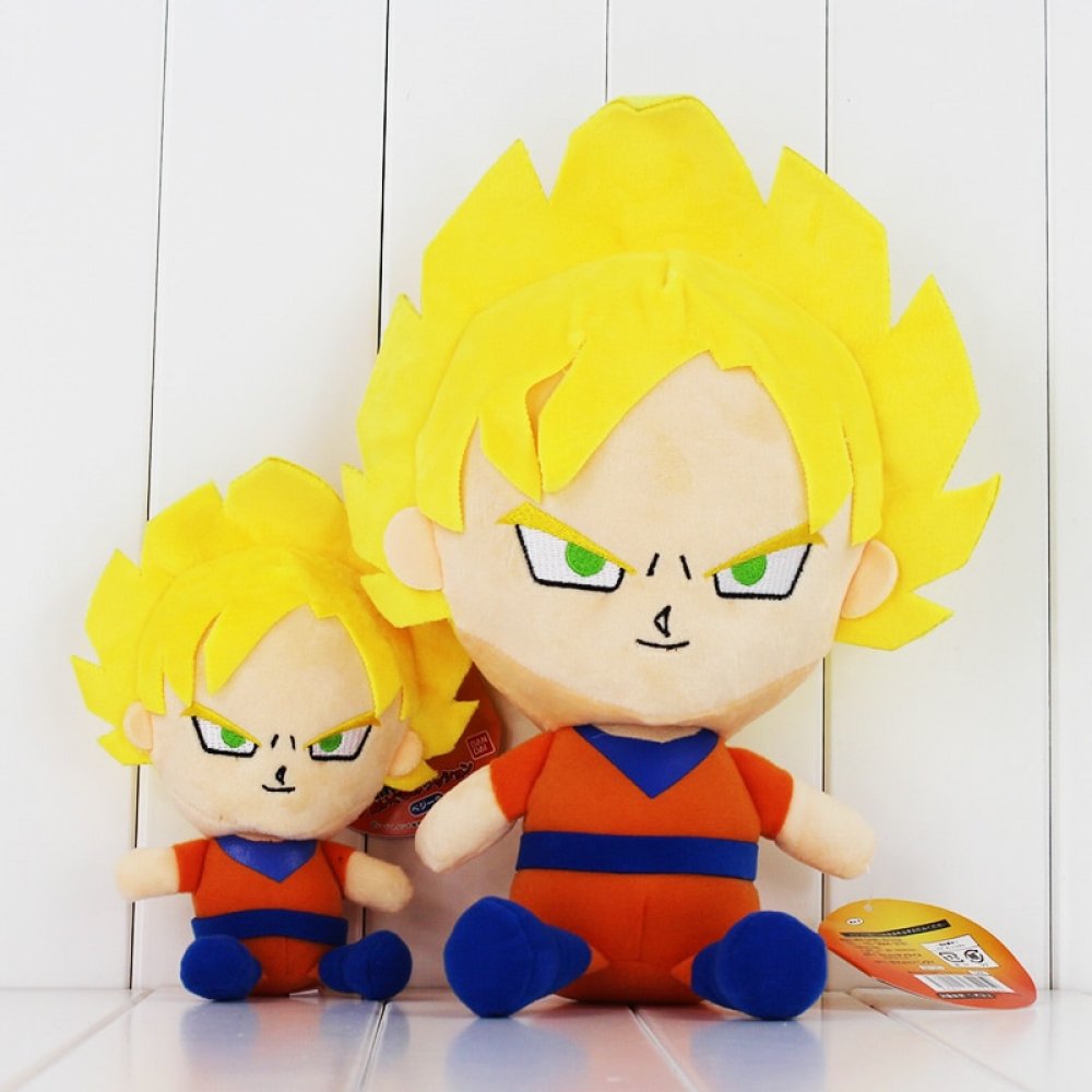 Dragon Ball Super Saiyan Son Goku Plush Toy 15.70 animemotions.com #animemotions #animefigures