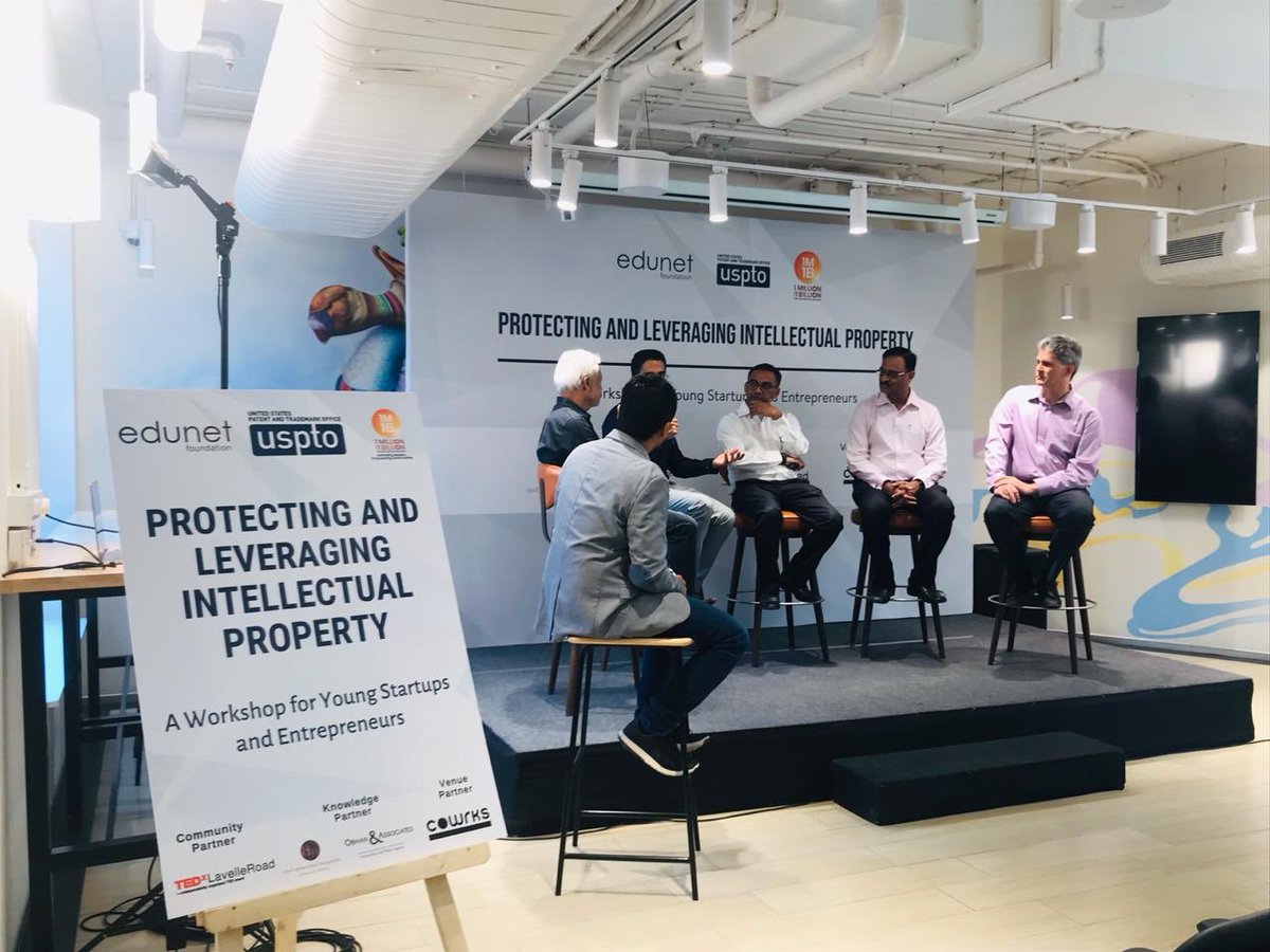 We conveyed  a unique 'Workshop for #YoungStartups and #Entrepreneurs: Protecting and Leveraging Intellectual Property”. 

Practitioners from US Patent and Trademark Office @USPTO @EdunetF @Activate1M1B and key leaders attended the workshop  @kalhaua @GESForum @UCBerkeleyIAG