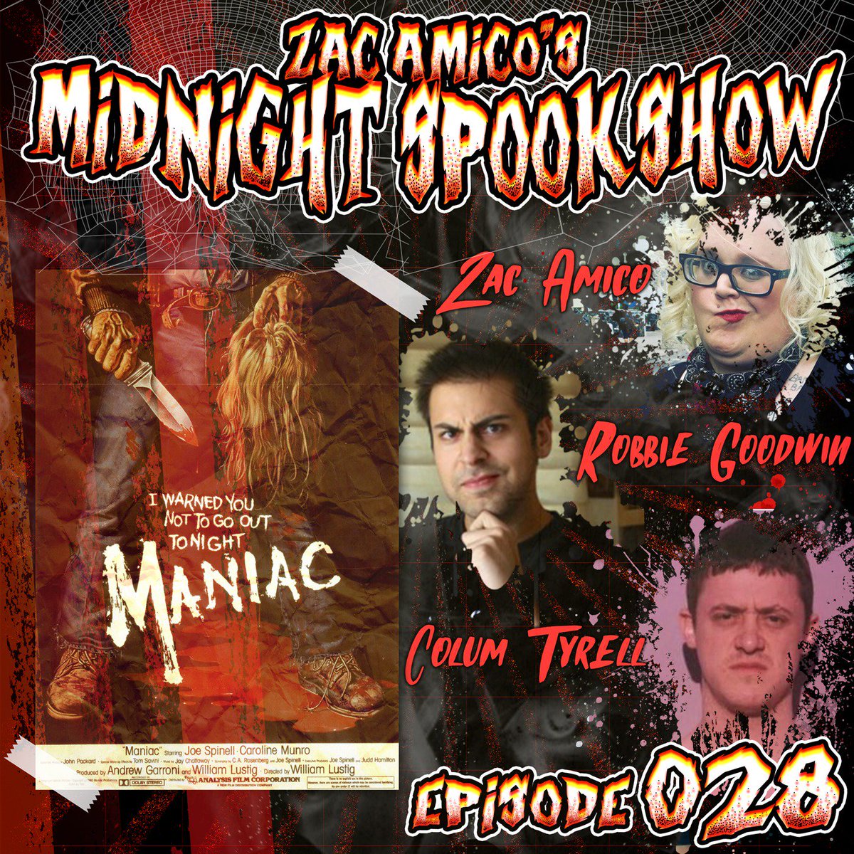 zacspookshow (@zacspookshow) on Twitter photo Tonight! #ZacAmicosMidnightSpookshow returns as <a href="/ZacIsNotFunny/">Zac Amico</a> sits down with <a href="/robbiegoodwin/">Robbie Goodwin</a> and <a href="/columtyrrell/">Collie Tyrrell</a> to watch 1980's "Maniac"! Watch live and free only on gasdigitalnetwork.com ! Tonight! #ZacAmicosMidnightSpookshow returns as <a href="/ZacIsNotFunny/">Zac Amico</a> sits down with <a href="/robbiegoodwin/">Robbie Goodwin</a> and <a href="/columtyrrell/">Collie Tyrrell</a> to watch 1980's "Maniac"! Watch live and free only on gasdigitalnetwork.com !