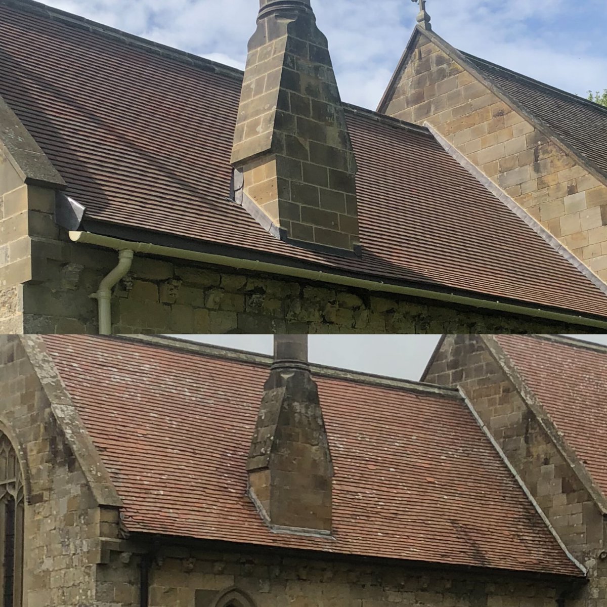 Salton church roof looking great #roof #conservation #Church