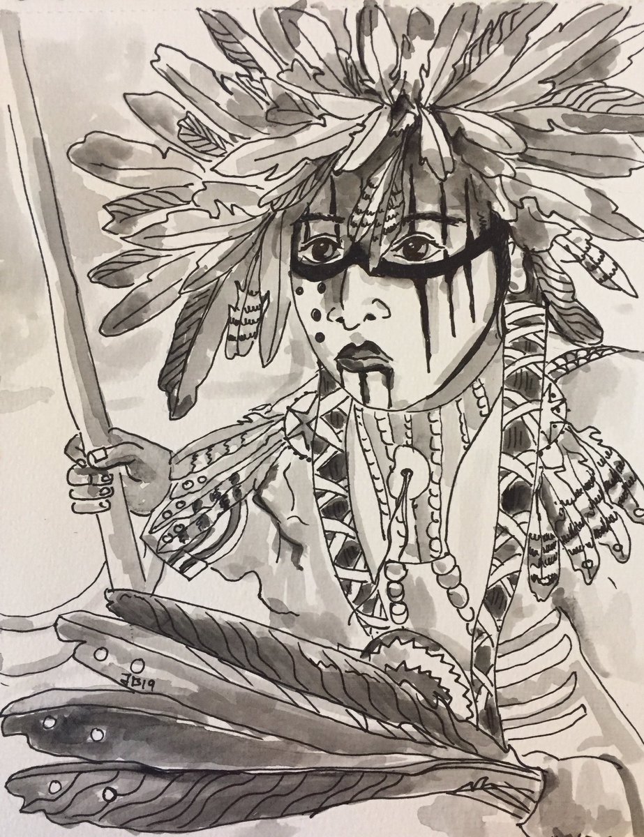 #NativeAmerican #Gatheringofnations #NewMexico #Albuquerque #inksketch #art #indigenous #southwest #protectthesacred