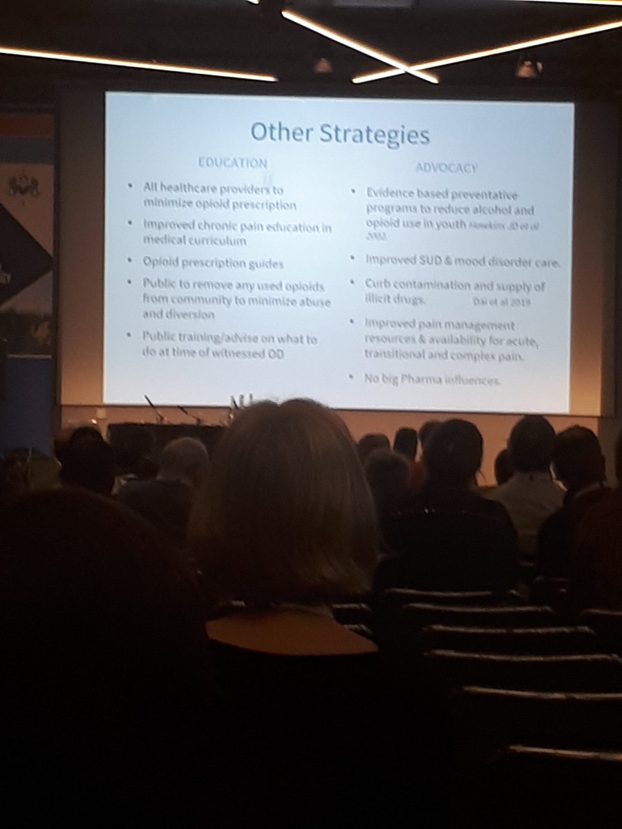 SuiterC's tweet photo. Great talk by Dr. Gillian Lauder on the opioid crisis and perioperative management strategies. @COAIrl #CAICongress19 https://t.co/2rsZlQGux8