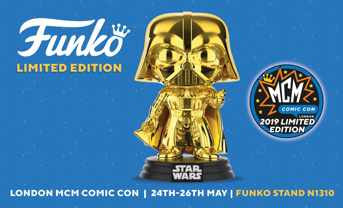 darth vader gold chrome pop