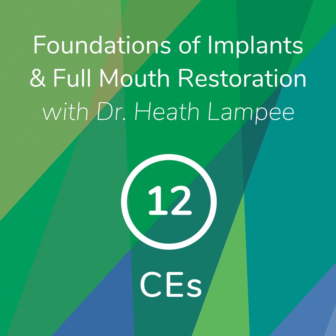 You'll get 12 CEs for attending our Foundation of Dental Implants &amp; Full Mouth Reconstruction seminar in October but that's just icing on the cake. The real BENEFIT of our #DentalCE seminar is learning how to build the practice of your dreams. Learn more: beyondentistry.com.