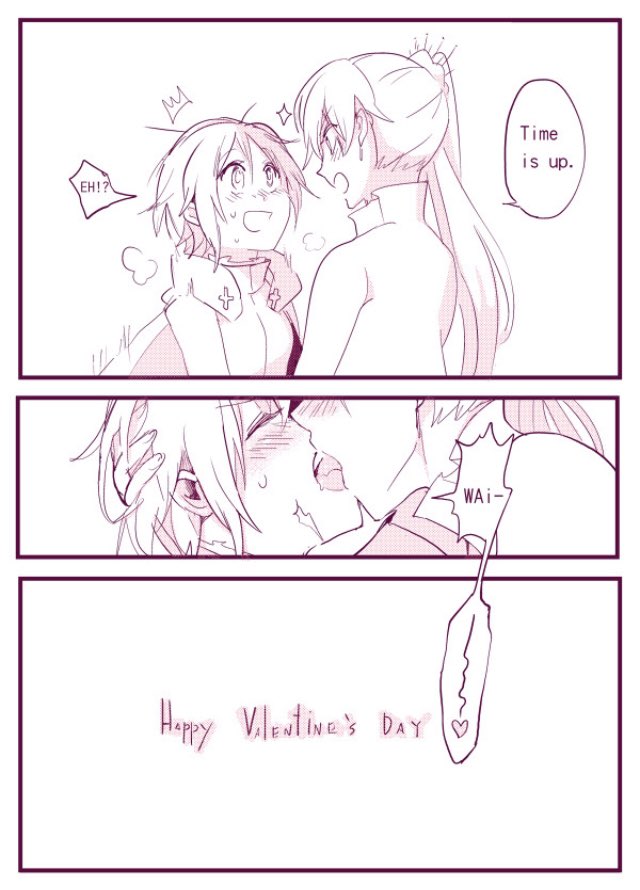 *Blushes* Weiss is a really good kisser I almost lost consciousness when we first made out on valentine’s Day