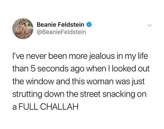 We feel this on a deep, personal level #challahforall bit.ly/2Vtsvf5