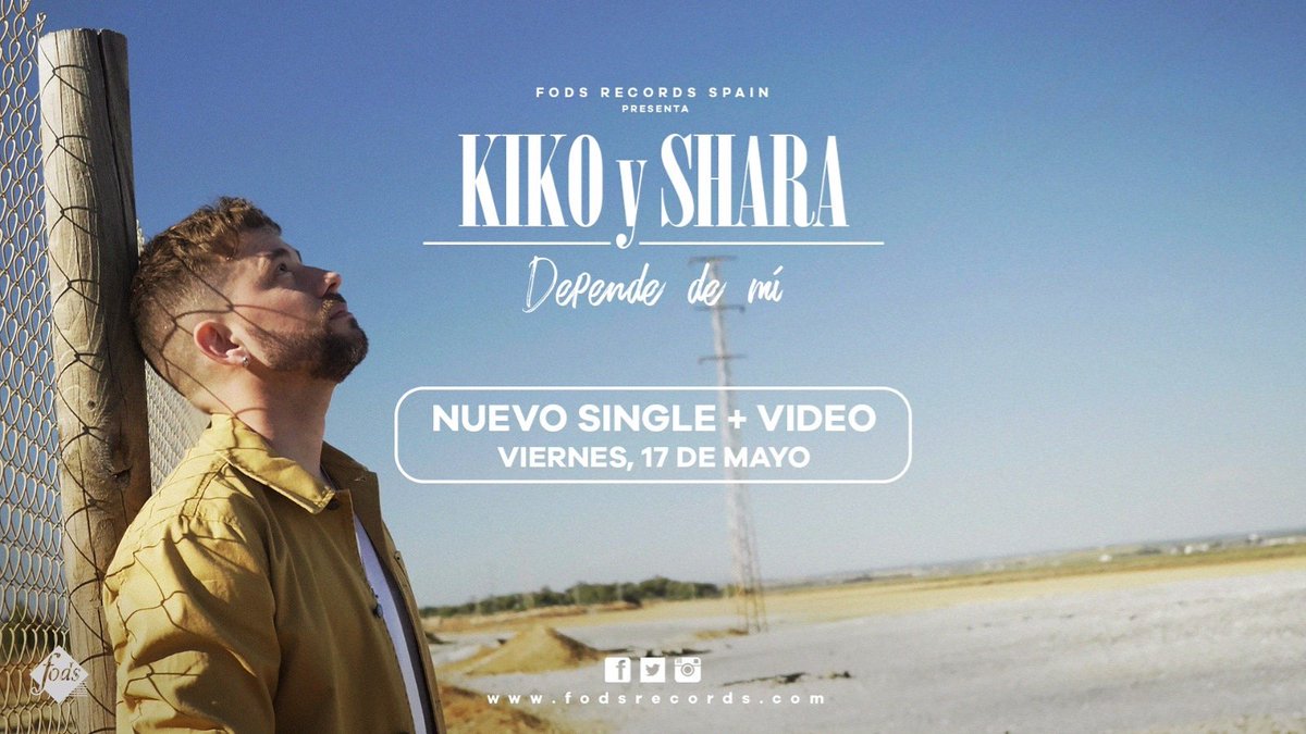 Una semana para que salga a la luz... Depende de Mi 🧡🎙 la ilusión es inmensa!! Single + videoclip Viernes 17 de Mayo #kikoyshara