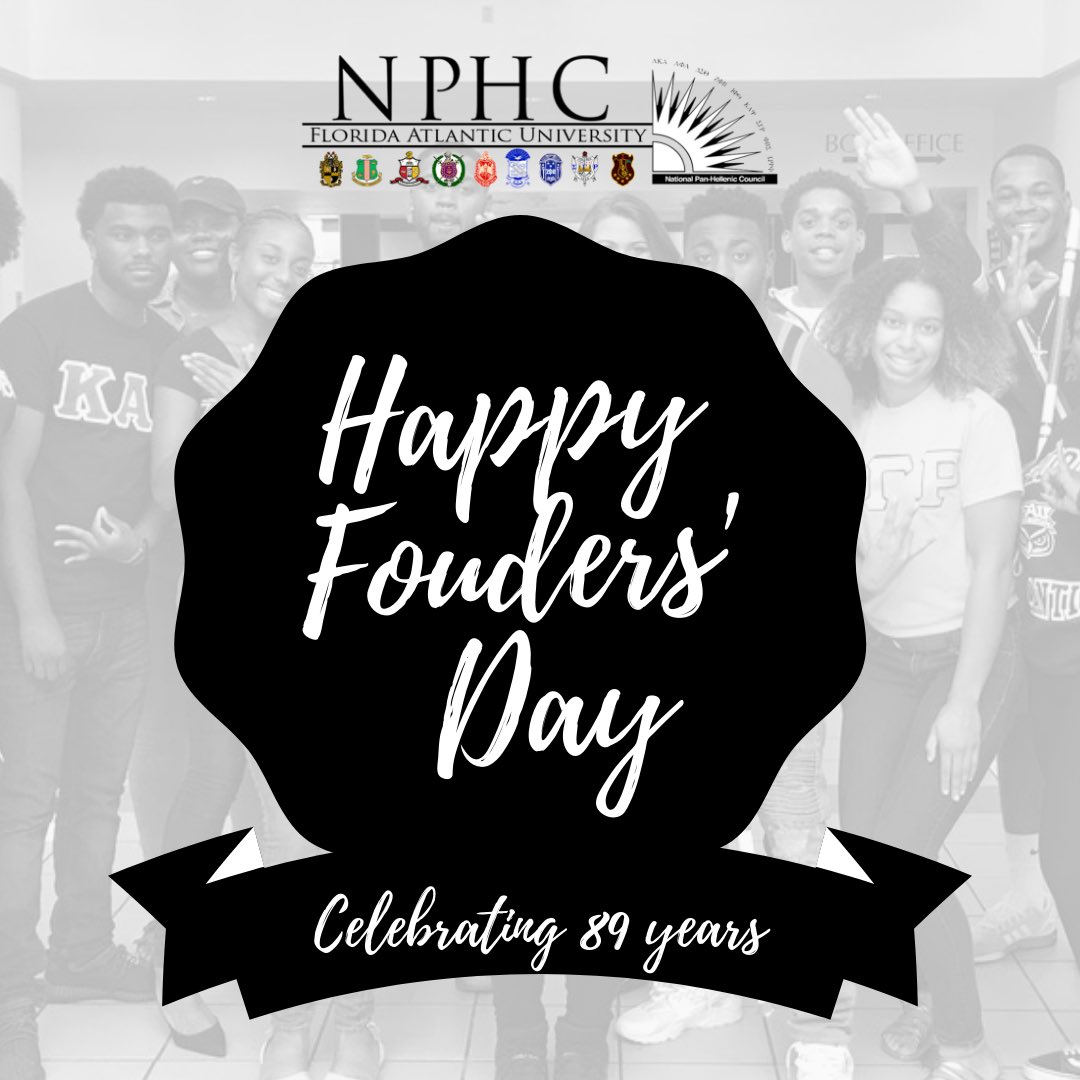 Happy Founders’ Day to The National Pan-Hellenic Council! #NPHCdoesMORE <a href="/FAUFSLife/">FAUFSLife</a>