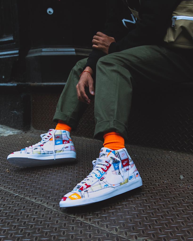 patchwork nike blazer