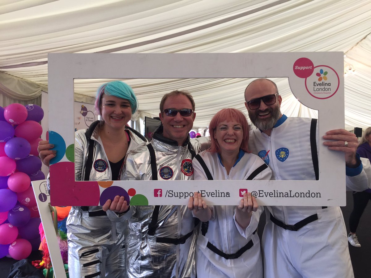 Our Fab Four abseiling fundraisers raising money for <a href="/EvelinaLondon/">Evelina London</a> Brave members of the Occupational Therapy team abseiling today <a href="/DereenamariaM/">Nina M</a> <a href="/GeorgiaLucyWebb/">Georgia Webb</a> &amp; Rob &amp; Ben. They’ve raised over £2,000 between them #UnleashTheAHPs <a href="/GSTTCharity/">Guy’s & St Thomas’ Charity</a> <a href="/GSTTnhs/">Guy's and St Thomas'</a>