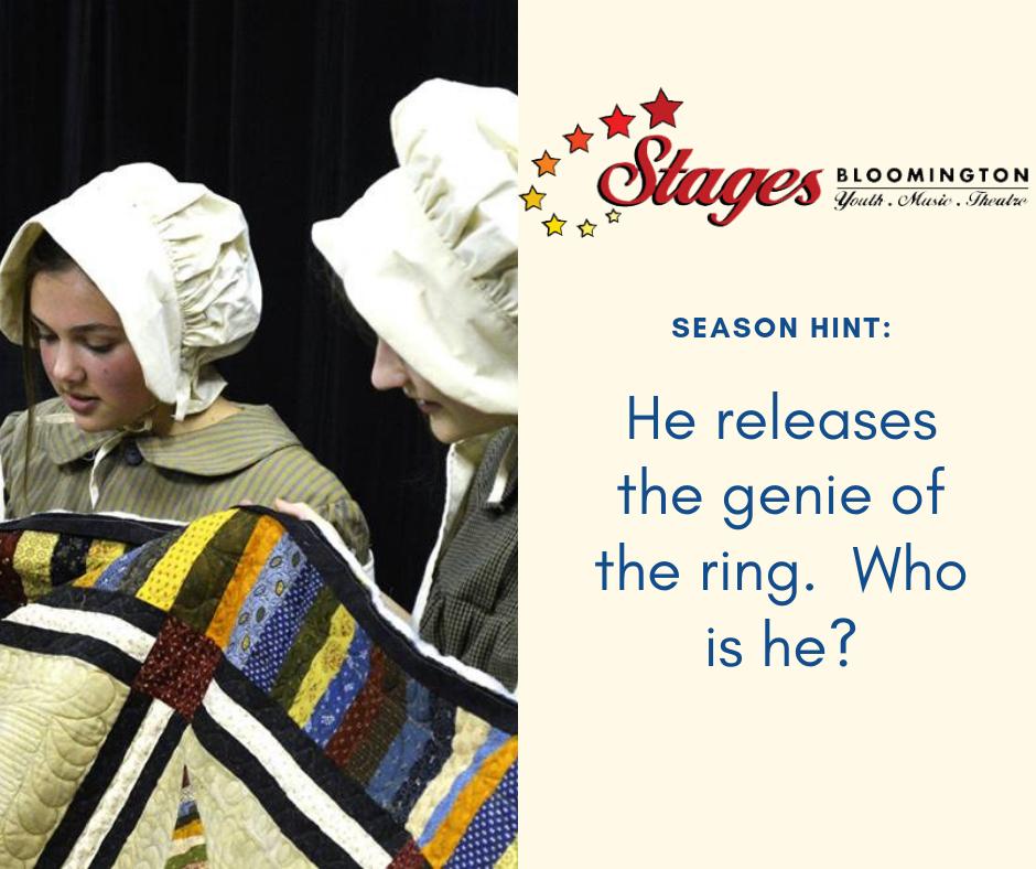 stagesbtown's tweet photo. 🎭 Hint #8! Guess the shows in our next season, bring your answers to our May 19 Season Announcement Party, and win a prize🎁! Check back with us often for more hints! #stageseasonannounce #Bloomington #seasonannouncement #btownarts #bloomingtonindiana #bloomington https://t.co/tA0oVAo7Wn