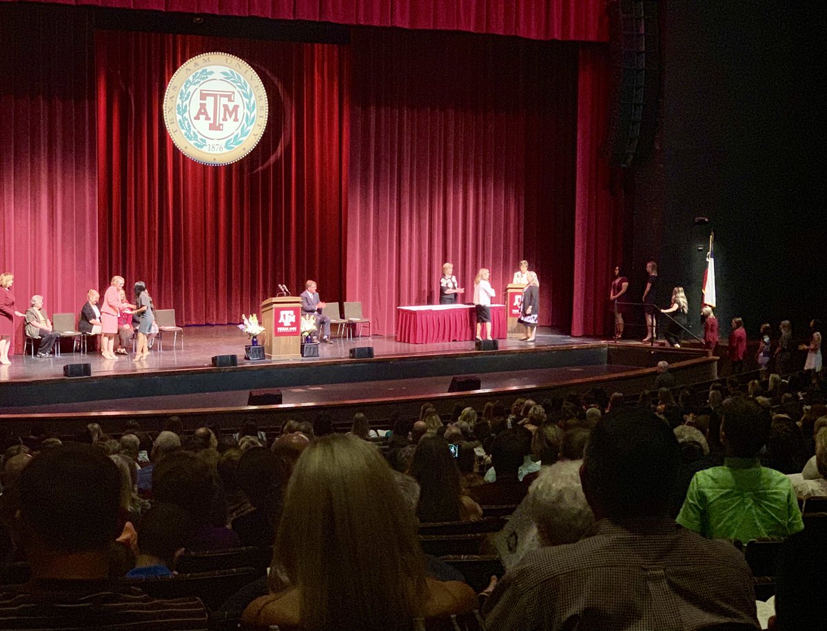 TAMUnursing's tweet photo. The 2019 @TAMUnursing Ceremony is underway and we are so proud to celebrate our #AggieNurses! #TAMUgrad #RN #MSN #BSN https://t.co/G77fjvIFTF