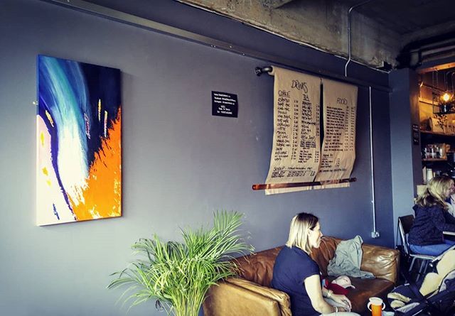 StuartBeckArt's tweet photo. Hanging an abstract painting today @fadetoblack.co as part of the #bluedotarttrail #sustfest19 starting tomorrow. The world is a good cause.
https://t.co/ArqBQQEsUJ

#colourfield #threestrays #abstractart 
#artofhwah #artoncanvas #abstractartist #abstra… https://t.co/pqsdMGgD8U https://t.co/AWes5L2cPS