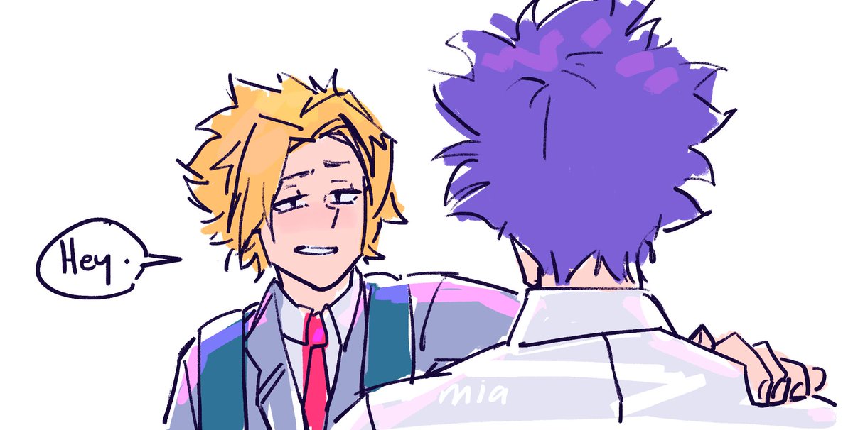 shinsou: denki we literally watched spiderverse together