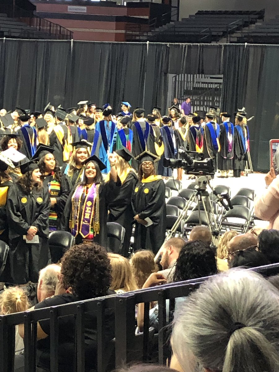 sbiyasmeen's tweet photo. Celebrating the graduation of a special young woman, my niece Micaela. I can’t wait to see the amazing things she will do I the name of social justice! So proud of her! She’s the one with purple sash! #vcussw2019 https://t.co/GwS2PVa1lT