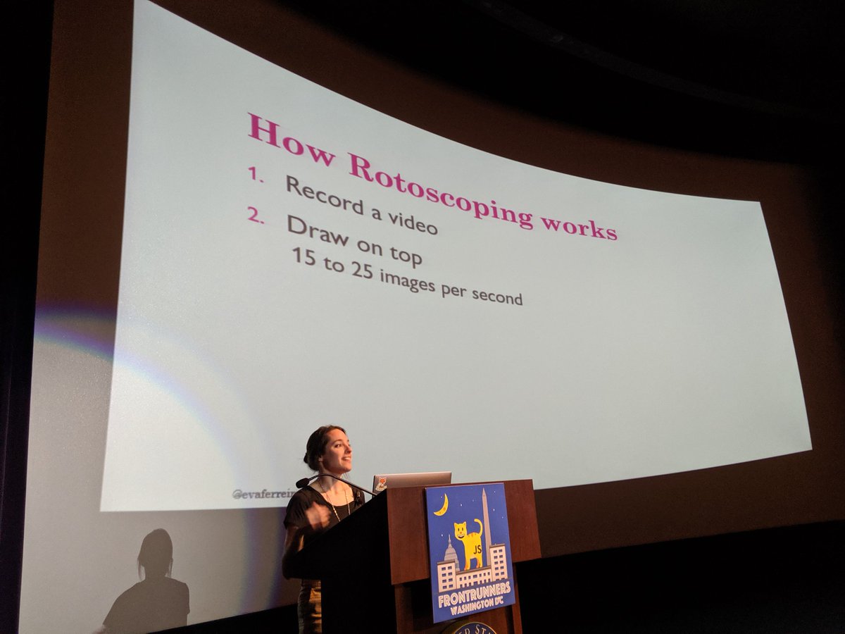 heycaseywattsup's tweet image. Eva Ferreira presents &quot;Take on me, web browsers!&quot;

at #nationjs @nationjs